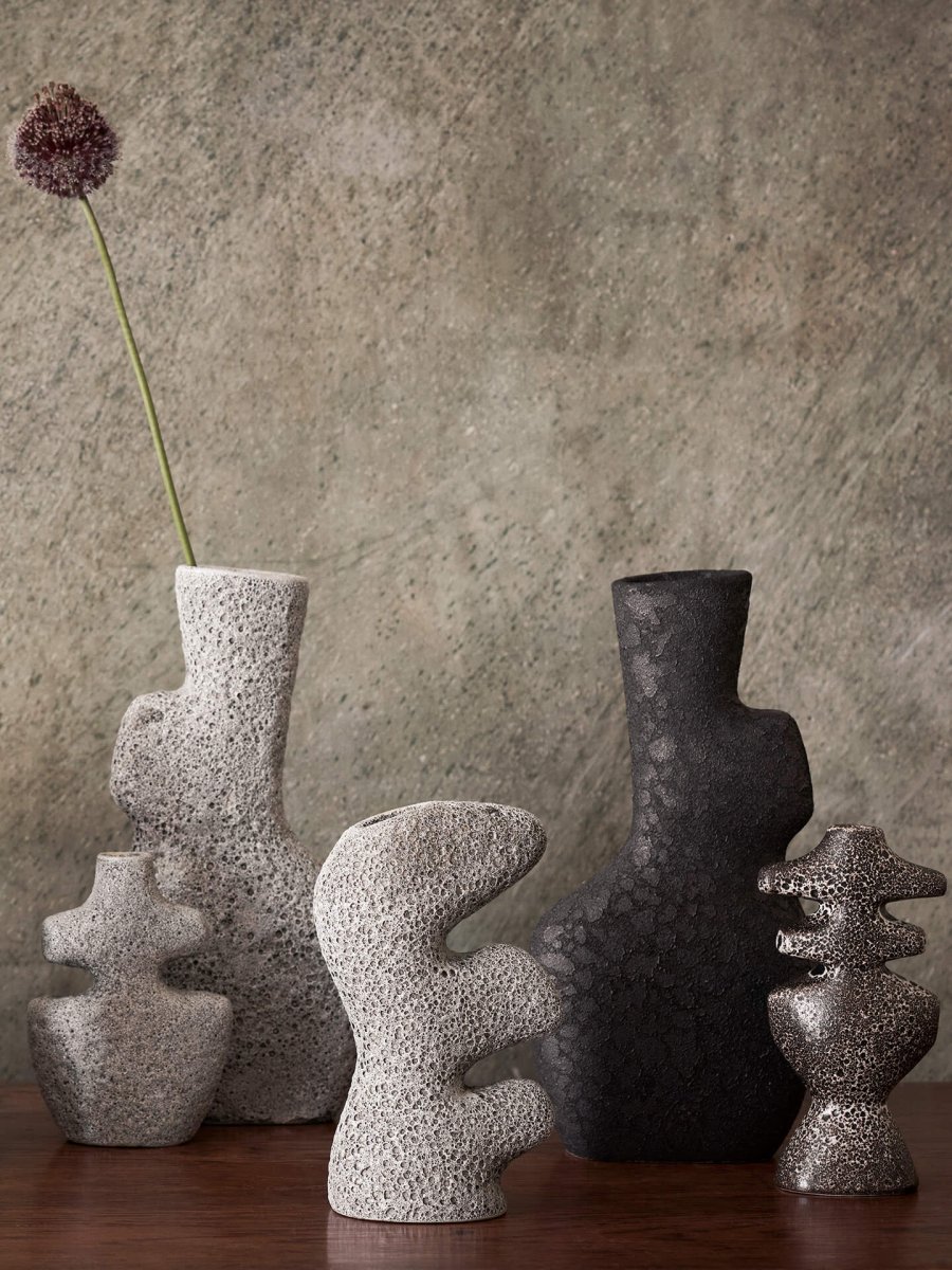 Yara Vase - Small - Grey Pumice - Bild 3