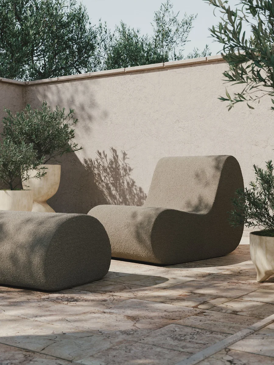 Rouli Pouf - Pure Bouclé - Sand - Bild 3