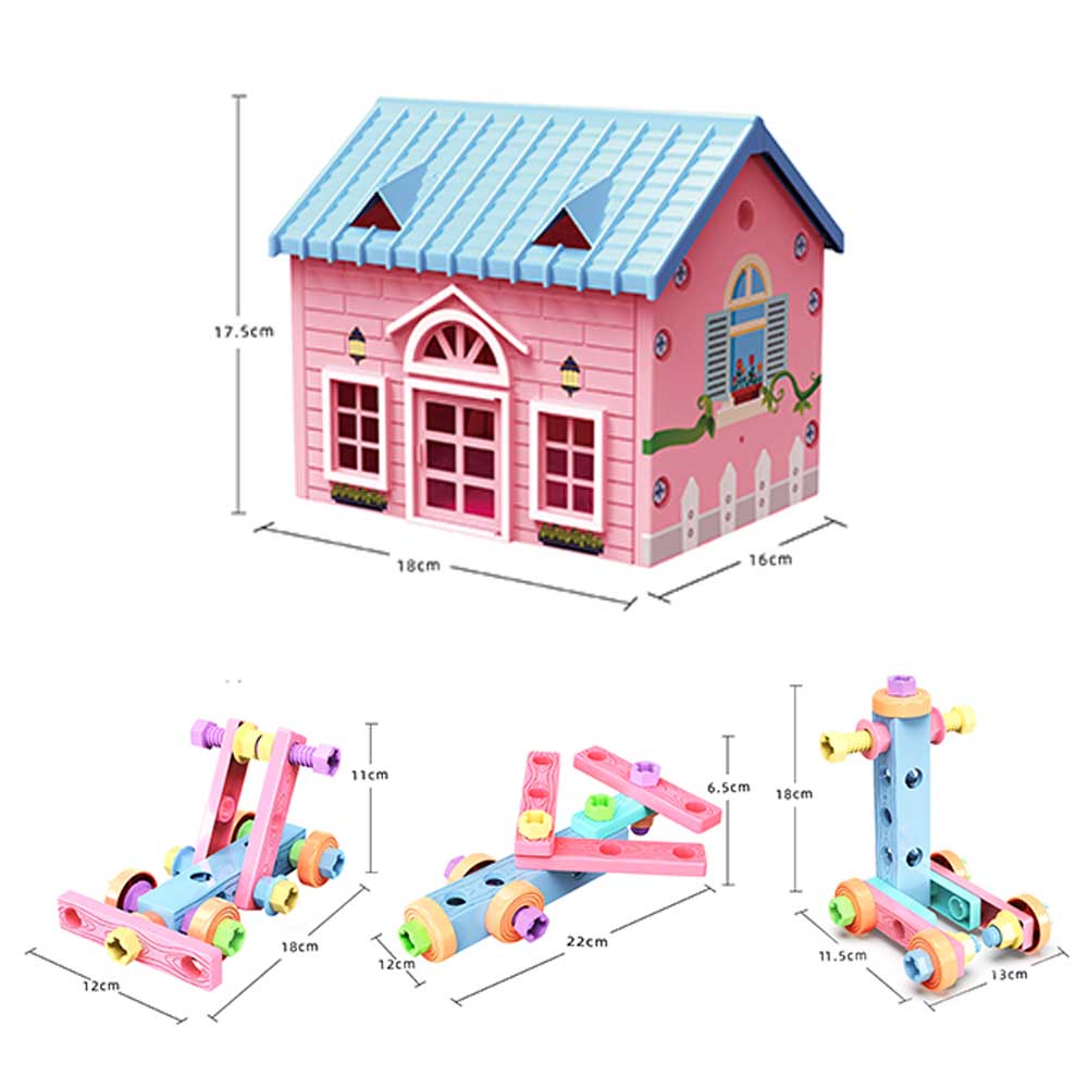 Verktygslåda barn med byggdelar - Bild 4